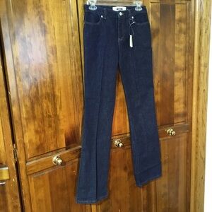 Moschino Navy Flare Jeans, NWT, Size 26